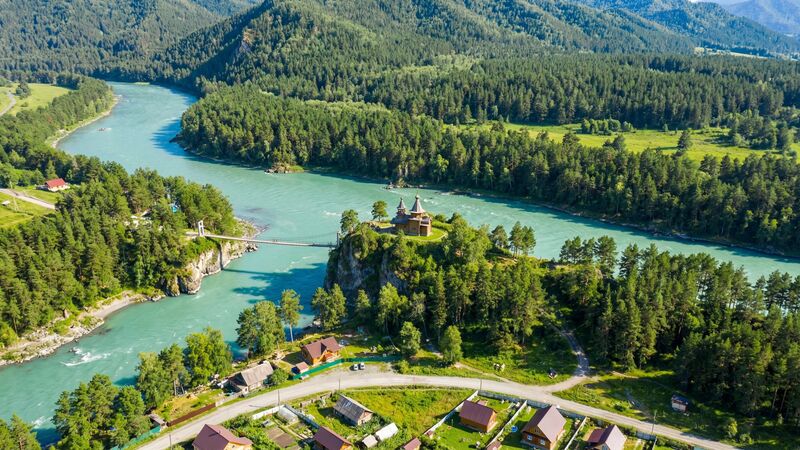 Тур Чемал — остров Патмос, река Катунь, Горный Алтай